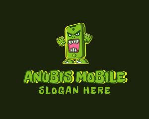 Angry Monster Phone logo design