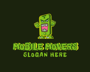 Angry Monster Phone logo design