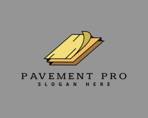 Yellow Flooring Tile logo design