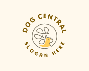 Cute Pet Dog logo design