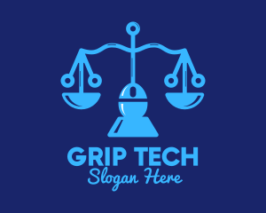 Justice Scale Tech  logo design