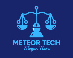 Justice Scale Tech  logo design