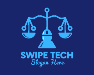 Justice Scale Tech  logo design