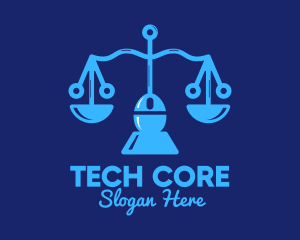 Justice Scale Tech  logo design