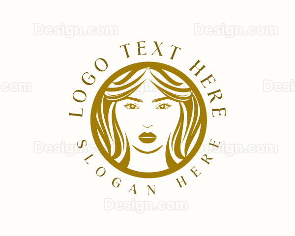 Woman Face Beauty Logo