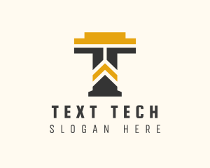 Construction Management Letter T logo design