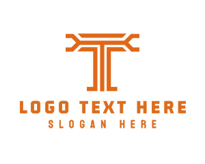 Outline - Modern T Outline logo design