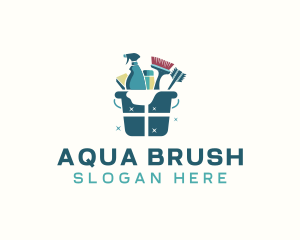 Sanitary Cleaning Janitorial logo design