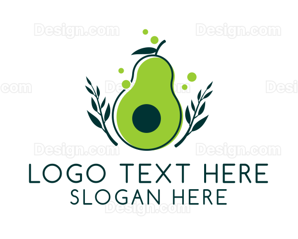 Organic Avocado Harvest Logo