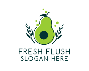 Organic Avocado Harvest  logo design