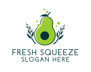 Organic Avocado Harvest  logo design