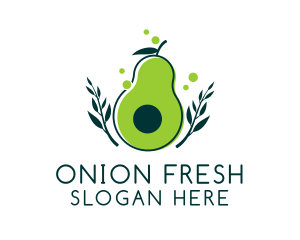 Organic Avocado Harvest  logo design