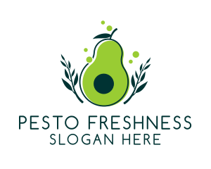 Organic Avocado Harvest  logo design