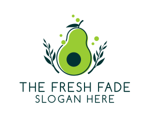 Organic Avocado Harvest  logo design