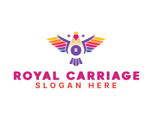 Royal Flying Bird logo design