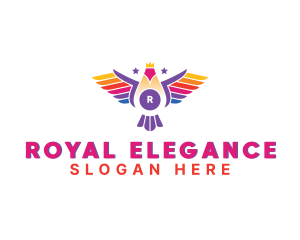 Royal Flying Bird logo design