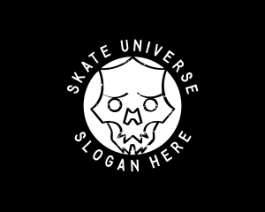 Skate Punk Skull  logo