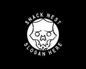 Skate Punk Skull  logo design