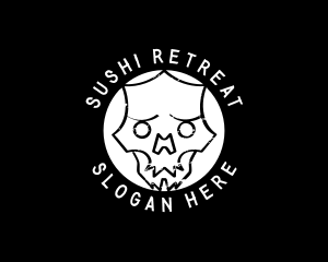 Skate Punk Skull  logo design