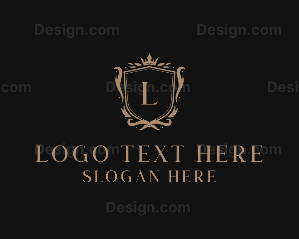 Luxury Shield Crown Logo