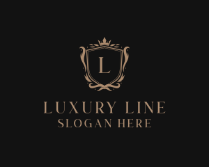 Luxury Shield Crown logo design