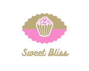 Pink Chocolate Cupcake logo design