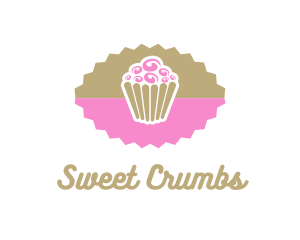 Pink Chocolate Cupcake logo design