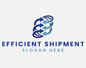 Blue Arrows Shipping logo design