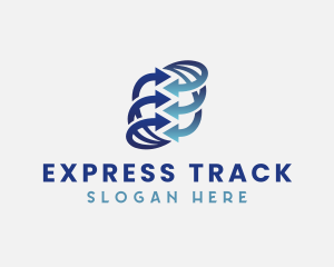 Blue Arrows Shipping logo design