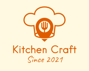 GPS Pin Kitchen  logo design