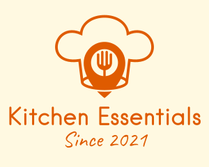 GPS Pin Kitchen  logo design