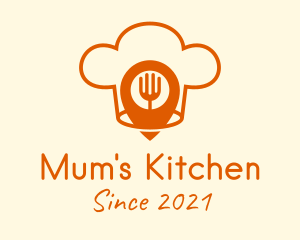 GPS Pin Kitchen  logo design