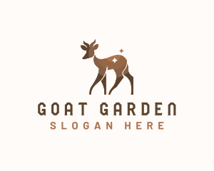 Springbok Goat Wildlife logo design