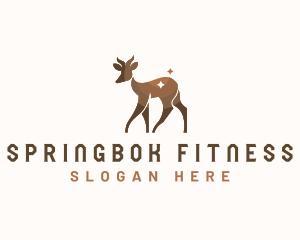 Springbok Goat Wildlife logo design