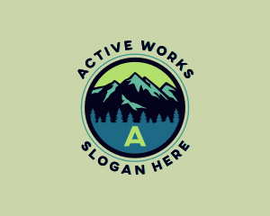 Mountain Forest Travel logo design