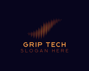 Audio Equalizer Tech logo design