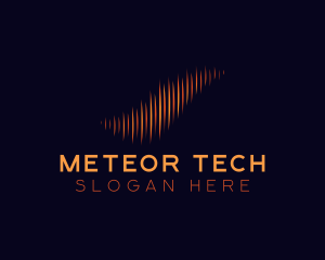 Audio Equalizer Tech logo design