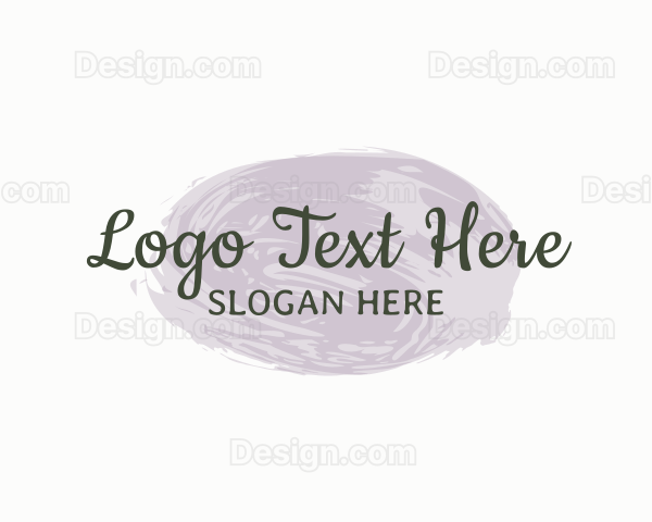 Watercolor Cursive Wordmark Logo