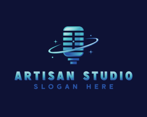 Microphone Media Studio logo design