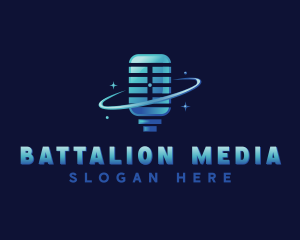 Microphone Media Studio logo design