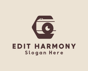 Retro Camera Snapshot Moon logo