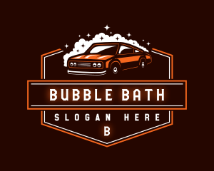 Car Bubble Sanitation logo design