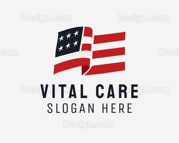 USA Veteran Flag Logo