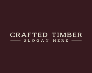 Firm Serif Font Text logo design