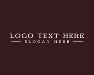 Serif - Firm Serif Font Text logo design