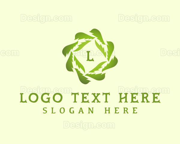 Eco Leaf Botanical Logo