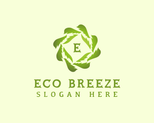 Eco Leaf Botanical logo design