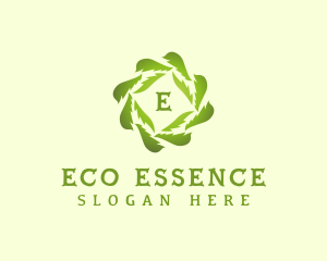 Eco Leaf Botanical logo design