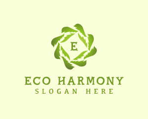 Eco Leaf Botanical logo design