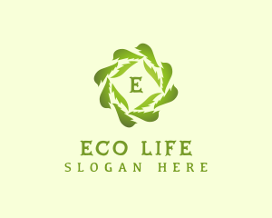 Eco Leaf Botanical logo design